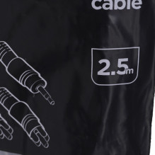 Gembird 2.5m, 3.5mm / 2xRCA, M / M audio cable Black, Red, White Gembird 2.5m, 3.5mm / 2xRCA, M / M audio cable Black, Red, White
