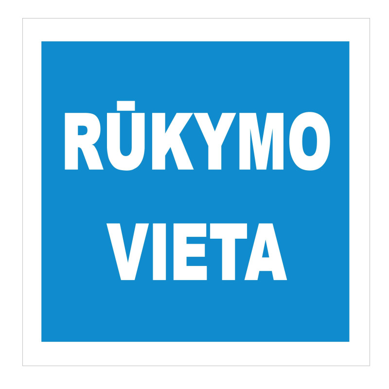 Lipdukas vieta rūkimui 135x135mm