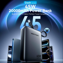 POWER BANK USB 20000MAH 45W / FHGH0 VENTION