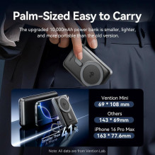 POWER BANK WRL 10000MAH 35W / GREY FKHH0 VENTION POWER BANK WRL 10000MAH 35W / GREY FKHH0 VENTION