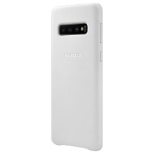 Samsung Galaxy S10 Leather cover White Samsung Galaxy S10 Leather cover White