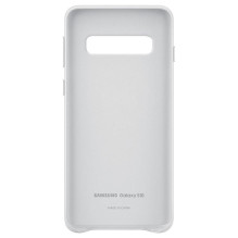 Samsung Galaxy S10 odinis dėklas baltas Samsung Galaxy S10 odinis dėklas baltas