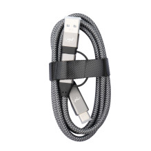 PNI CD600 USB C tipo į C tipo 60 W duomenų ir įkrovimo laidas + USB C tipo į USB-A adapteris, 1 m ilgio