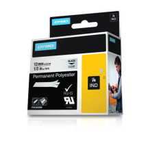 Label Tape - Dymo 622289 Permanent Polyester Glossy Black Transparent Label Tape - Dymo 622289 Permanent Polyester Glossy Black Transparent