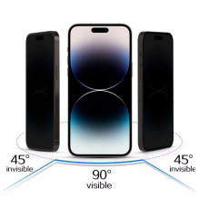 iLike Apple iPhone 16 grūdintas apsauginis stiklas, juodas