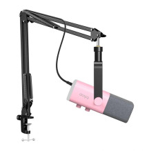 Mikrofonas - Fifine AM8T Dinaminis Žaidimų USB / XLR 48 kHz 24 bitų Rožinis Mikrofonas - Fifine AM8T Dinaminis Žaidimų USB / XLR 48 kHz 24 bitų Rožinis