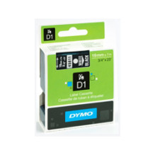 Etikečių Spausdintuvo Etiketės - DYMO D1 45811 Etikečių Juosta Juoda Balta Etikečių Spausdintuvo Etiketės - DYMO D1 45811 Etikečių Juosta Juoda Balta