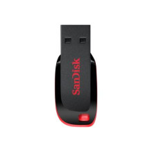 USB Atmintinė - SanDisk Cruzer Blade 128 GB USB Atmintinė Juoda Raudona USB Atmintinė - SanDisk Cruzer Blade 128 GB USB Atmintinė Juoda Raudona