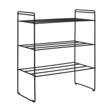 Shoe rack, black, 25 cm x...