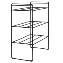 Shoe rack, black, 25 cm x 49.5 cm x 60 cm Shoe rack, black, 25 cm x 49.5 cm x 60 cm