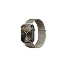 Apple „Watch Series 10 LTE“ 46mm Natūralaus titano apyrankė su natūralia Milano rankena – M / L