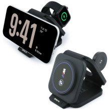 Wireless charger 3in1 BMW M Qi2 15W Print Logo blue
