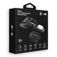 Wireless charger 3in1 BMW M Qi2 15W Print Logo blue