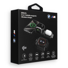 Wireless charger 3in1 BMW M Qi2 15W Print Logo red Wireless charger 3in1 BMW M Qi2 15W Print Logo red