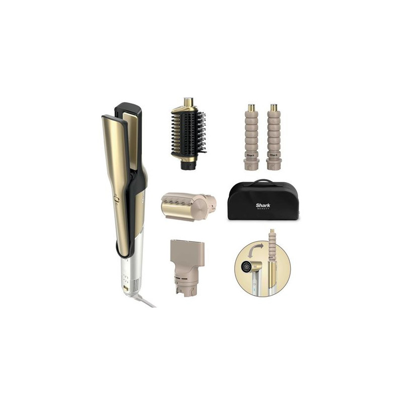 Shark Glam Ceramic &amp; Air Styling and Drying System with FrizzFighter HD6051SEU Number of heating levels 3 1500 W Gol