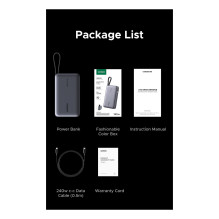 UGREEN PB551 20 000 mAh 145 W išorinė baterija, 1 x USB-C, 1 x USB-A, 1 x integruotas USB-C laidas, ekranas UGREEN PB551 20 000 mAh 145 W išorinė baterija, 1 x USB-C, 1 x USB-A, 1 x integruotas USB-C laidas, ekranas