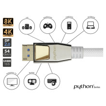 Alcasa DP20-PY020W HDMI kabelis Alcasa DP20-PY020W HDMI kabelis