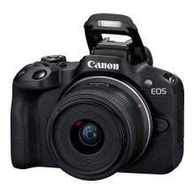 Canon EOS R50, Black + RF-S 18-45 IS STM + RF-S 55-210mm F5-7.1 IS STM Kit