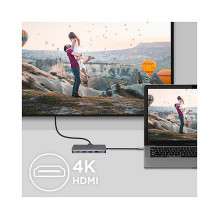 D Acer 12-in-1 Type-C Dockingstation silver grey