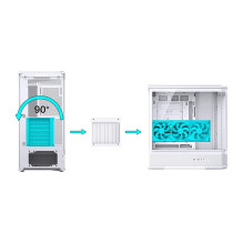 Jonsbo D400 PC dėklas, Midi bokštas, ATX, Tempered Glass – baltas Jonsbo D400 PC dėklas, Midi bokštas, ATX, Tempered Glass – baltas