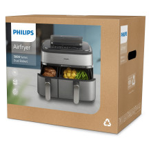 Airfryer NA555 00 Dual Basket 9L 2750W silver (NA555 / 00) Airfryer NA555 00 Dual Basket 9L 2750W silver (NA555 / 00)