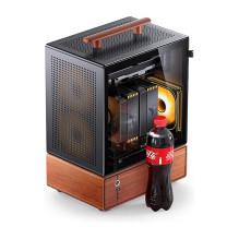 Jonsbo T7 PC Case, Midi-Tower, mATX, Tempered Glass - black