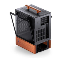 Jonsbo T7 PC Case, Midi-Tower, mATX, Tempered Glass - black