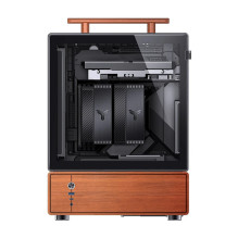 Jonsbo T7 PC Case, Midi-Tower, mATX, Tempered Glass - black