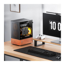 Jonsbo T7 PC Case, Midi-Tower, mATX, Tempered Glass - black