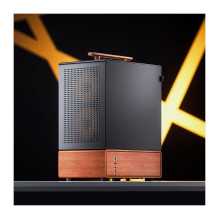 Jonsbo T7 PC Case, Midi-Tower, mATX, Tempered Glass - black