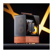 Jonsbo T7 PC Case, Midi-Tower, mATX, Tempered Glass - black