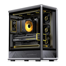 Jonsbo D401 PC Case, Midi Tower, ATX, Tempered Glass - black Jonsbo D401 PC Case, Midi Tower, ATX, Tempered Glass - black