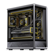 Jonsbo D401 PC Case, Midi Tower, ATX, Tempered Glass - black Jonsbo D401 PC Case, Midi Tower, ATX, Tempered Glass - black