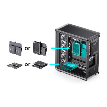 Jonsbo D401 PC Case, Midi Tower, ATX, Tempered Glass - black Jonsbo D401 PC Case, Midi Tower, ATX, Tempered Glass - black
