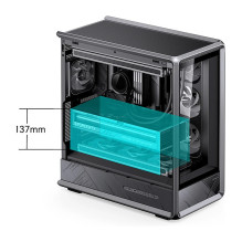 Jonsbo D401 PC Case, Midi Tower, ATX, Tempered Glass - black Jonsbo D401 PC Case, Midi Tower, ATX, Tempered Glass - black
