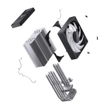 K Jonsbo CR-1000 V2 PRO ARGB CPU aušintuvas, 120mm - juodas K Jonsbo CR-1000 V2 PRO ARGB CPU aušintuvas, 120mm - juodas