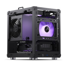 Jonsbo C6 PC-Gehäuse, Mini-Tower, Micro-ATX, mit Tragegriff - schwarz Jonsbo C6 PC-Gehäuse, Mini-Tower, Micro-ATX, mit Tragegriff - schwarz