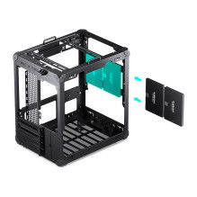 Jonsbo C6 PC-Gehäuse, Mini-Tower, Micro-ATX, mit Tragegriff - schwarz Jonsbo C6 PC-Gehäuse, Mini-Tower, Micro-ATX, mit Tragegriff - schwarz