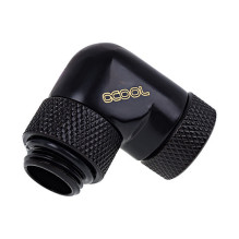 K Alphacool Icicle Angle Adapter 90 Degree Rotatable G1 / 4 AG to G1 / 4 IG - Black K Alphacool Icicle Angle Adapter 90 Degree Rotatable G1 / 4 AG to G1 / 4 IG - Black