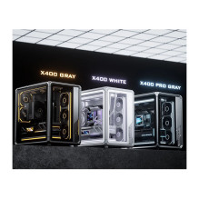 Jonsbo X400 PC-Gehäuse, Midi-Tower, ATX, Tempered Glass - grau Jonsbo X400 PC-Gehäuse, Midi-Tower, ATX, Tempered Glass - grau