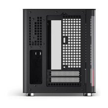 Jonsbo TK-0 PC Gehäuse, Mini-Tower, Mini-ITX, Tempered Glass, Holz - schwarz