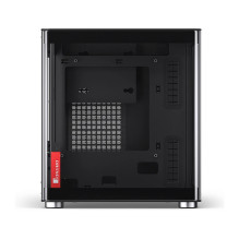 Jonsbo TK-0 PC Gehäuse, Mini-Tower, Mini-ITX, Tempered Glass, Holz - schwarz