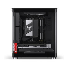Jonsbo TK-0 PC Gehäuse, Mini-Tower, Mini-ITX, Tempered Glass, Holz - schwarz