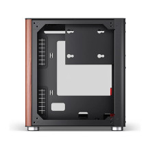 Jonsbo TK-0 PC Gehäuse, Mini-Tower, Mini-ITX, Tempered Glass, Holz - schwarz