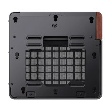 Jonsbo TK-0 PC Gehäuse, Mini-Tower, Mini-ITX, Tempered Glass, Holz - schwarz