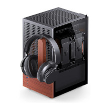 Jonsbo T6 PC Gehäuse, Mini-Tower, Mini-ITX, Tempered Glass, Holz - schwarz Jonsbo T6 PC Gehäuse, Mini-Tower, Mini-ITX, Tempered Glass, Holz - schwarz
