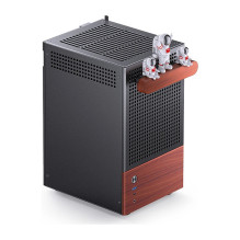 Jonsbo T6 PC Gehäuse, Mini-Tower, Mini-ITX, Tempered Glass, Holz - schwarz Jonsbo T6 PC Gehäuse, Mini-Tower, Mini-ITX, Tempered Glass, Holz - schwarz