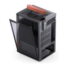 Jonsbo T6 PC Gehäuse, Mini-Tower, Mini-ITX, Tempered Glass, Holz - schwarz Jonsbo T6 PC Gehäuse, Mini-Tower, Mini-ITX, Tempered Glass, Holz - schwarz