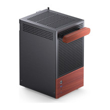 Jonsbo T6 PC Gehäuse, Mini-Tower, Mini-ITX, Tempered Glass, Holz - schwarz Jonsbo T6 PC Gehäuse, Mini-Tower, Mini-ITX, Tempered Glass, Holz - schwarz