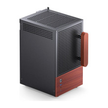 Jonsbo T6 PC Gehäuse, Mini-Tower, Mini-ITX, Tempered Glass, Holz - schwarz Jonsbo T6 PC Gehäuse, Mini-Tower, Mini-ITX, Tempered Glass, Holz - schwarz